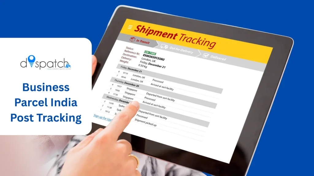 Business Parcel India Post Tracking